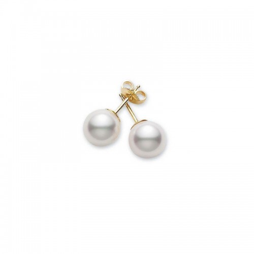 Akoya Cultured Pearl Stud Earrings 7-7.5mm A