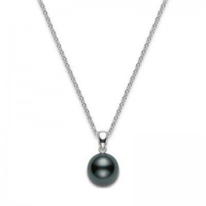 Black South Sea Cultured Pearl Pendant 8mm A+