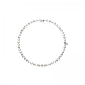 Akoya Pearl Choker Strand Necklace 6-6.5mm