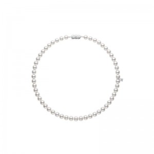 Akoya Pearl Choker Strand Necklace 6-6.5mm