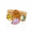 OV Orange Sapphire 1.72ct, RD Yellow Sapphire 1.55ct, PS PK Sapphire 1.70ct, SQ Green Sapphire 1.82ct