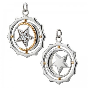 Two-Tone My Sun, Moon and Stars Charm