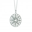 Sterling Silver Kaleidoscope Pendant with Stones