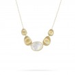 Lunaria 18K Yellow Gold White Mother of Pearl Short Necklace
