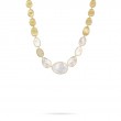 Lunaria 18K Yellow Gold and Diamond White Mother of Pearl Collar
