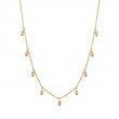 Gold & Diamond Fringe Drop Necklace