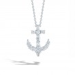 Diamond Baby Anchor Pendant