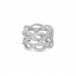 New Barocco Twisted White Gold Ring