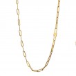 Lock Charm Paperclip Chain Necklace