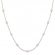 Akoya Cultured Pearl Tin Cup Station Necklace 5-5.5mm A+