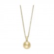 Golden South Sea Cultured Pearl Pendant 10mm A+