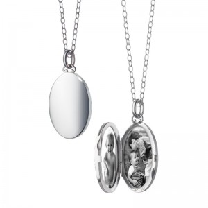 Oval Locket with Domed Edges