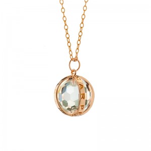 "Carpe Diem" 18K Rose Gold Charm Necklace