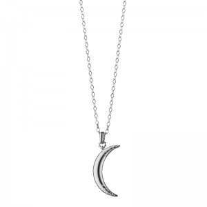 "Dream" Moon Necklace with Sapphires