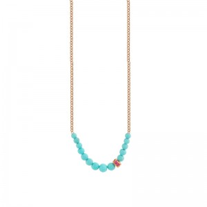 Ruby Graduated Turquoise Necklace