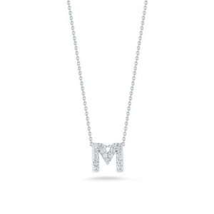 Diamond "M" Pendant