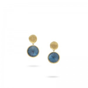 Jaipur 18K Yellow Gold London Blue Topaz Drop Earrings