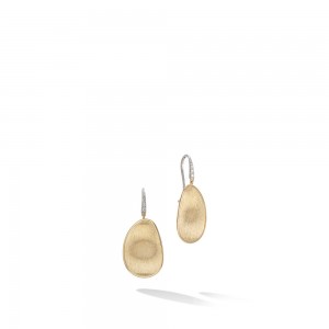 Lunaria 18K Yellow Gold and Diamond Medium Drop Earrings