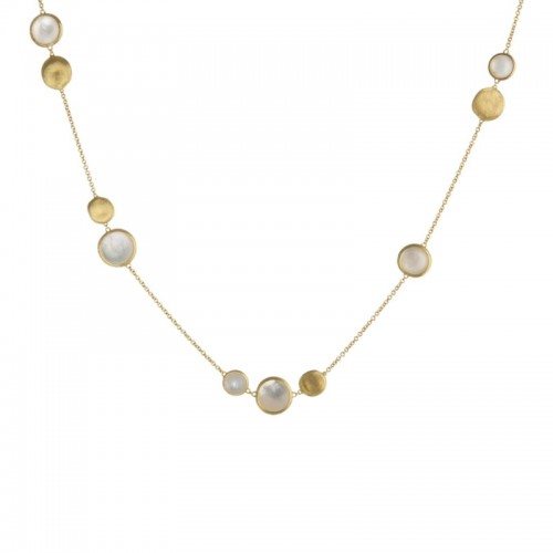 Jaipur 18K Yellow Gold and Mother of Pearl Necklace