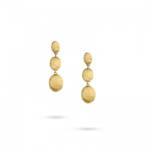 Siviglia 18K Yellow Gold Triple Drop Earrings
