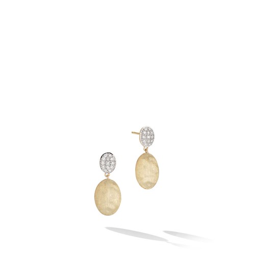Siviglia 18K Yellow Gold and Diamond Drop Earrings