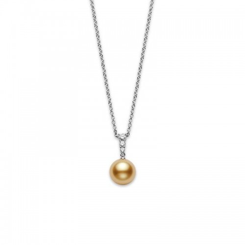 Morning Dew Golden South Sea Cultured Pearl Pendant 11mm
