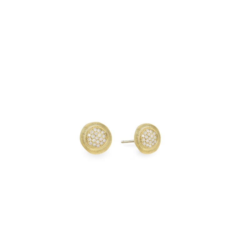Jaipur 18K Yellow Gold and Diamond Stud Earrings