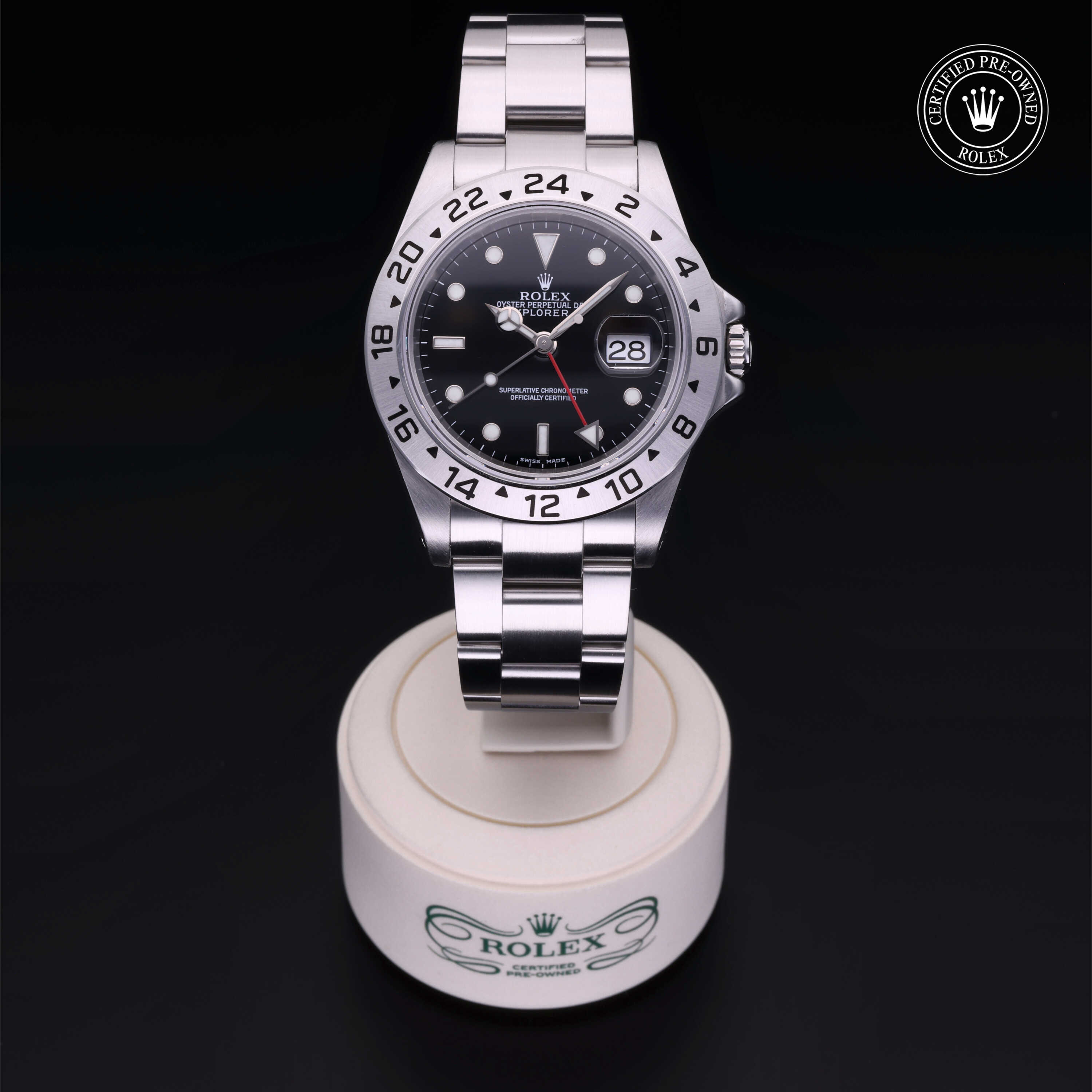 Rolex Certified Pre Owned Oyster Perpetual Explorer II 40mm in Oystersteel M16570 0005 Liljenquist Beckstead