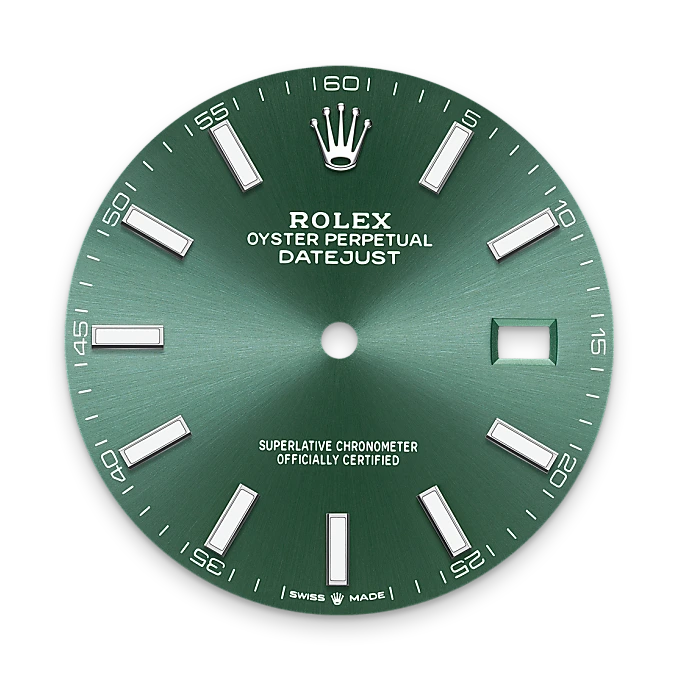 Mint green dial