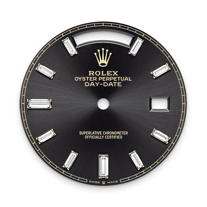 Bright black dial